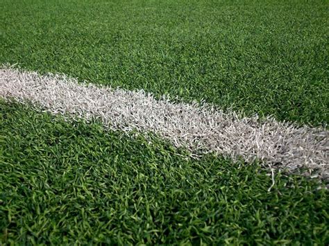 Premium Photo | High angle view of markings on soccer field