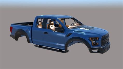 Ford F Raptor Body D Model D Printable Cgtrader