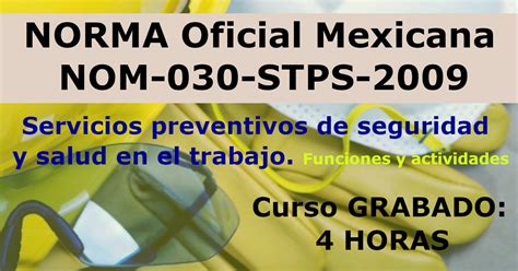 Norma Oficial Mexicana Nom Stps Servicios Preventivos De