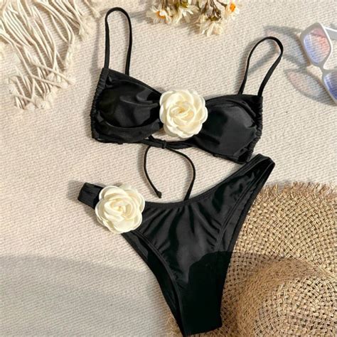 Bikini M Nh Quay Ng C Hoa H Ng D Sexy Shopee Vi T Nam