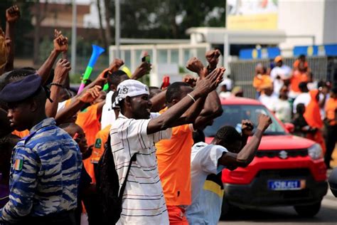 Can Parade Des El Phants De C Te D Ivoire Apr S Leur Victoire