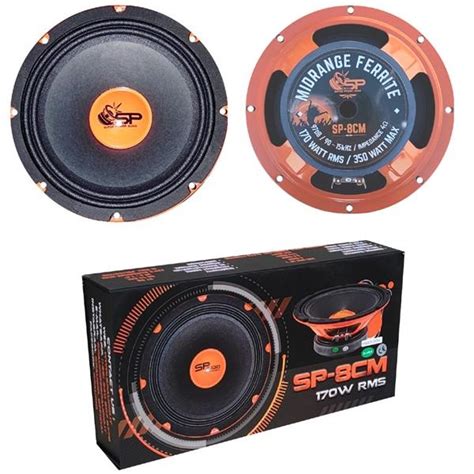 2 Sp Audio Sp8cm Midrange Da 20 Cm 200 Mm 8 Di Diametro 170 Watt Rms