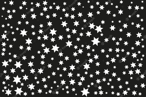 Premium Vector | Background of white stars on a black background.