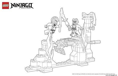 World Of Ninjago Against Enemy Coloring Pages Printable