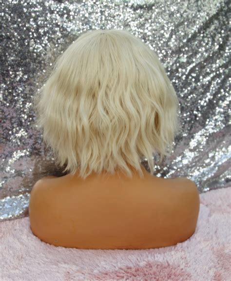 Platinum Blonde Wig Bangs Natural Wig Chemo Wig Getaway Etsy