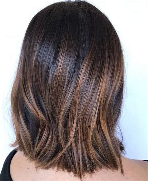 Balayage Short Dark Hair