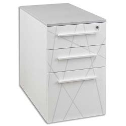 GAUTIER OFFICE Caisson Hauteur Bureau Sunday Blanc Graphic 3 Tiroirs