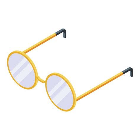 Round Eyeglasses Icon Isometric Style 15845293 Vector Art At Vecteezy