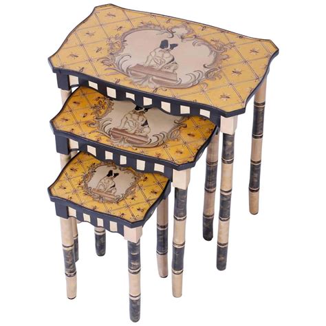 Dog Themed Nesting Tables For Sale At 1stdibs Dog Stacking Table Dog