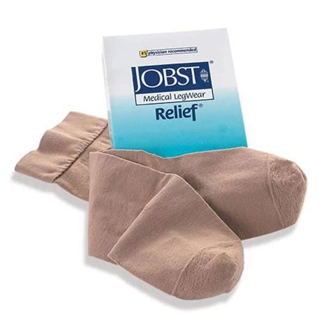 Jobst Relief Moderate Support Closed Toe Knee High Stockings Beige