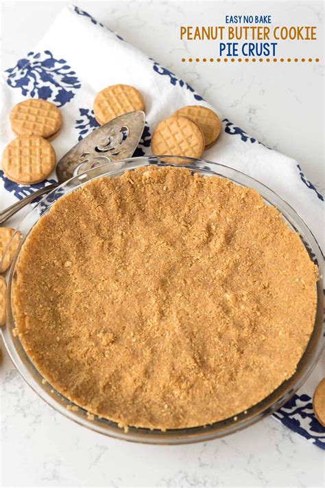 Easy No-Bake Peanut Butter Cookie Crust - Crazy for Crust