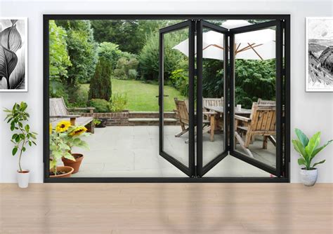 Aluminium Bifold Door Part Q Compliant Mm Anthracite Grey Left