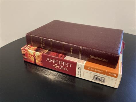 Amplified Classic Bible Thumb Indexed Burgundy Bonded Leather