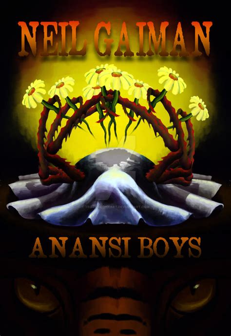 Illustrated book Cover Anansi Boys (interpetation) by TrojanmonkArt on ...