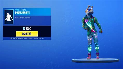 Fortnite New Emote Dodelinante Nouvelle Danse Youtube