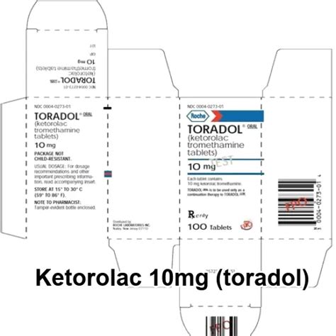 Ketorolac 10mg Tromethamine Tablets