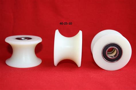 Mm Nylon Pulley Wheel With Ball Bearings Various Groove Size