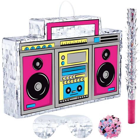 Buy 80s Boombox Pinata 165 X 11 X 3 Inch 90s Theme Party Decorations