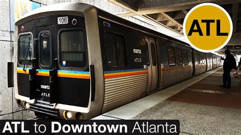 Atlanta MARTA Train Gold Line, Atlanta International Airport ATL to