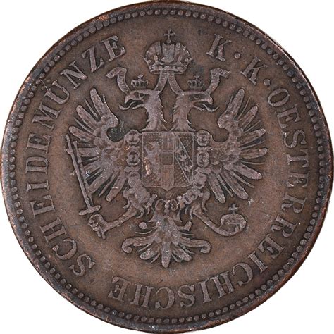 Coin Austria Franz Joseph I Kreuzer Kremnitz Copper