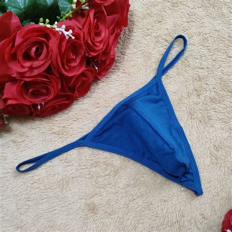 Hommes Sexy G String Sheer Pochette Beau Taille Basse Bikini Lingerie