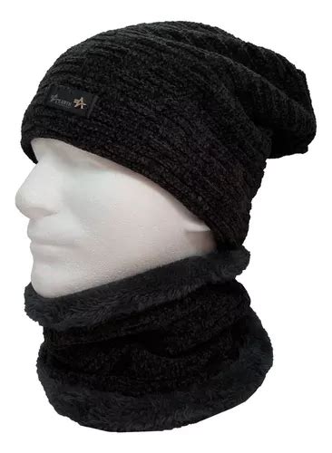 Gorro Ca Do Largo Cuello Invierno Lana C Corderito Unisex