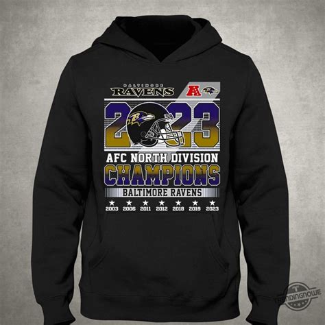 Ravens Afc North Champions Shirt 2023 Afc North Division Champions Bal