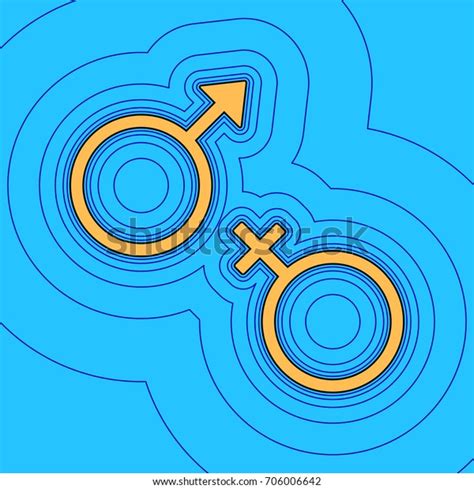 Sex Symbol Sign Vector Sand Color Stock Vector Royalty Free 706006642 Shutterstock