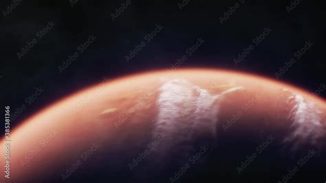 Mars rotating in outer space, animation Stock Video | Adobe Stock