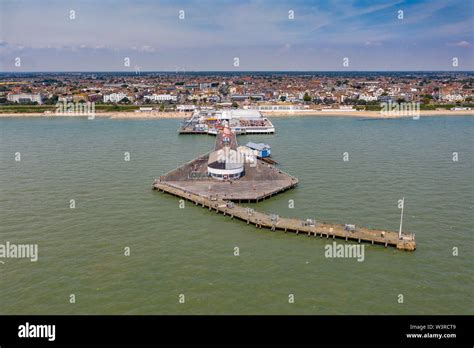 Clacton Pier Aerial View, Clacton-on-sea, Essex UK Stock Photo - Alamy