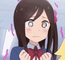 Anime Nervous Face Gif The best gifs are on giphy