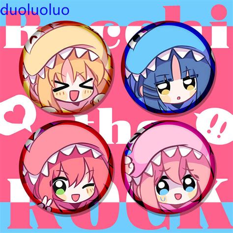 Pcs Bocchi The Rock Anime Badge Itabag Accessories Pin Button Mm