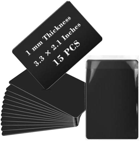 Amazon Akamino 15 Pcs Blank Metal Business Cards 1 Mm Thick