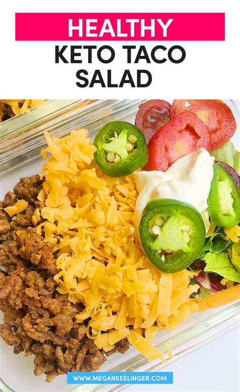 Keto Taco Salad Easy Keto Ground Beef Recipe Megan Seelinger