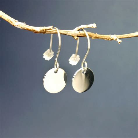 Boucles d oreilles pendantes en argent 925 recyclé minimalistes voy