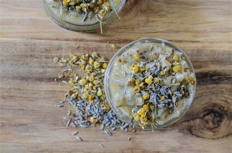 Diy Herbal Body Scrub Simple Lavender Chamomile Recipe