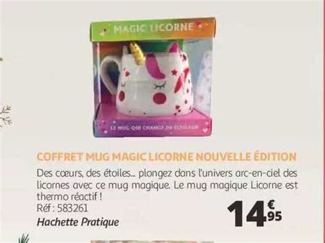 Promo Coffret Mug Magic Licorne Nouvelle édition chez Auchan