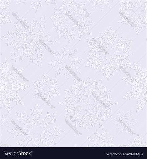 Snow Seamless Pattern Christmas Winter Holiday Vector Image