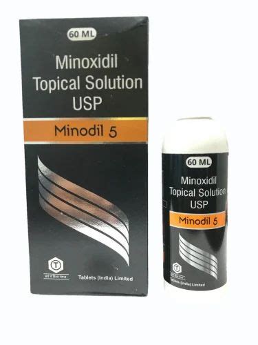 Minodil 5 Minoxidil Topical Solution For Hair Treatment 5 W V At