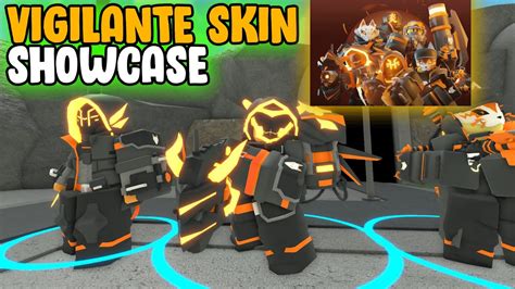 All Vigilante Skin Showcase Tower Defense Simulator Roblox Youtube