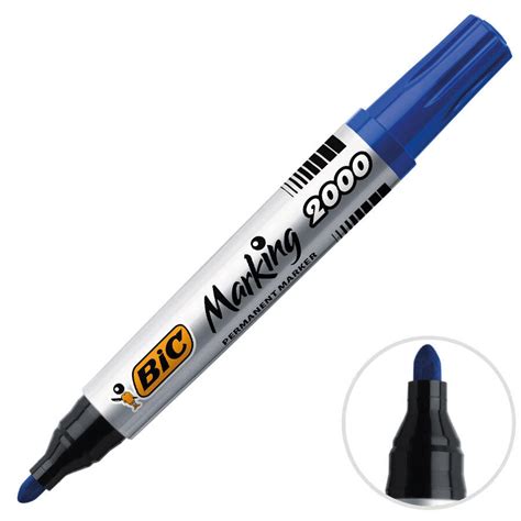 Bic 2000 Marker Kalem Yuvarlak Uç Koli Kalemi Mavi OfisMaster