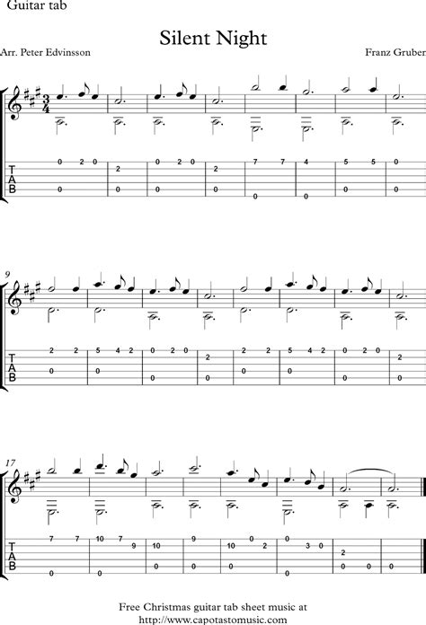 Free Printable Sheet Music, Free Sheet Music, Guitar Sheet Music ...