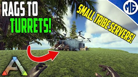 RAGS TO TURRETS Small Tribe Servers Official PvP Ep 1 Ark Survival