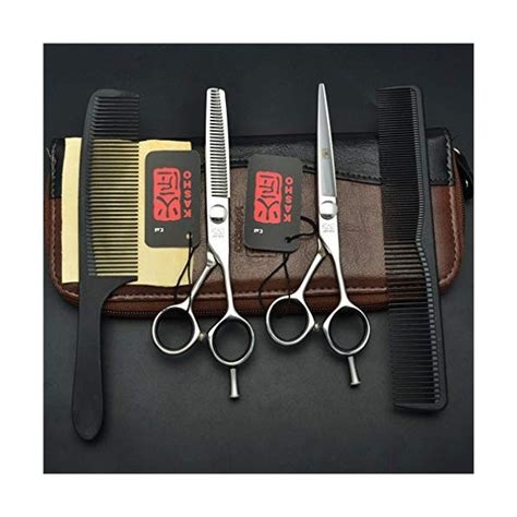 Argent Professional 5 5 6 0 Pouces Handed Ciseaux De Coiffure Set