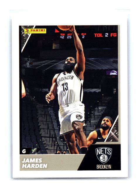 2021 22 Panini NBA Sticker Card Collection 46 James Harden Brooklyn