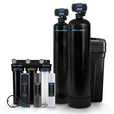 Pro Aqua Whole House Well Water Filter System And Water Softener Bundle