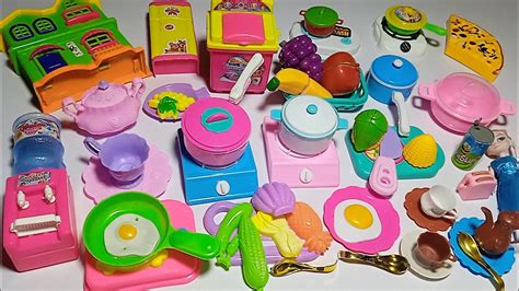 5 Minutes Diy Unboxing Mini Kitchen Set Toy Collection Mini Plastic