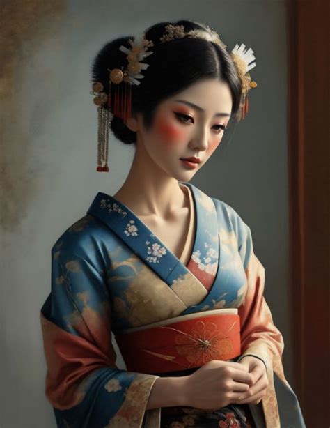 The Wondering Geisha Voila Ai Artspace Digital Art And Ai Ethnic Cultural And Tribal Asian