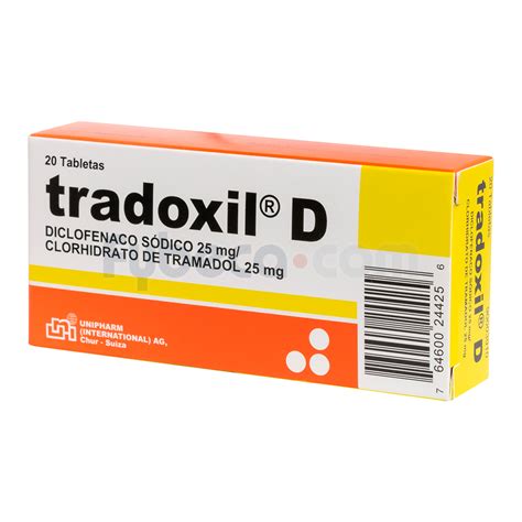 Tradoxil D Tabs 25 Mg C 20 Suelta Fybeca