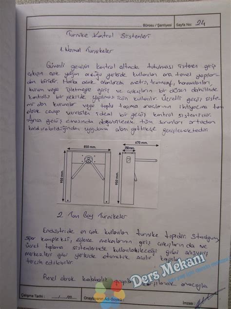 Endüstri Mühendisliği Yönetim Staji Defteri Örneği Çeşitli Örnekler